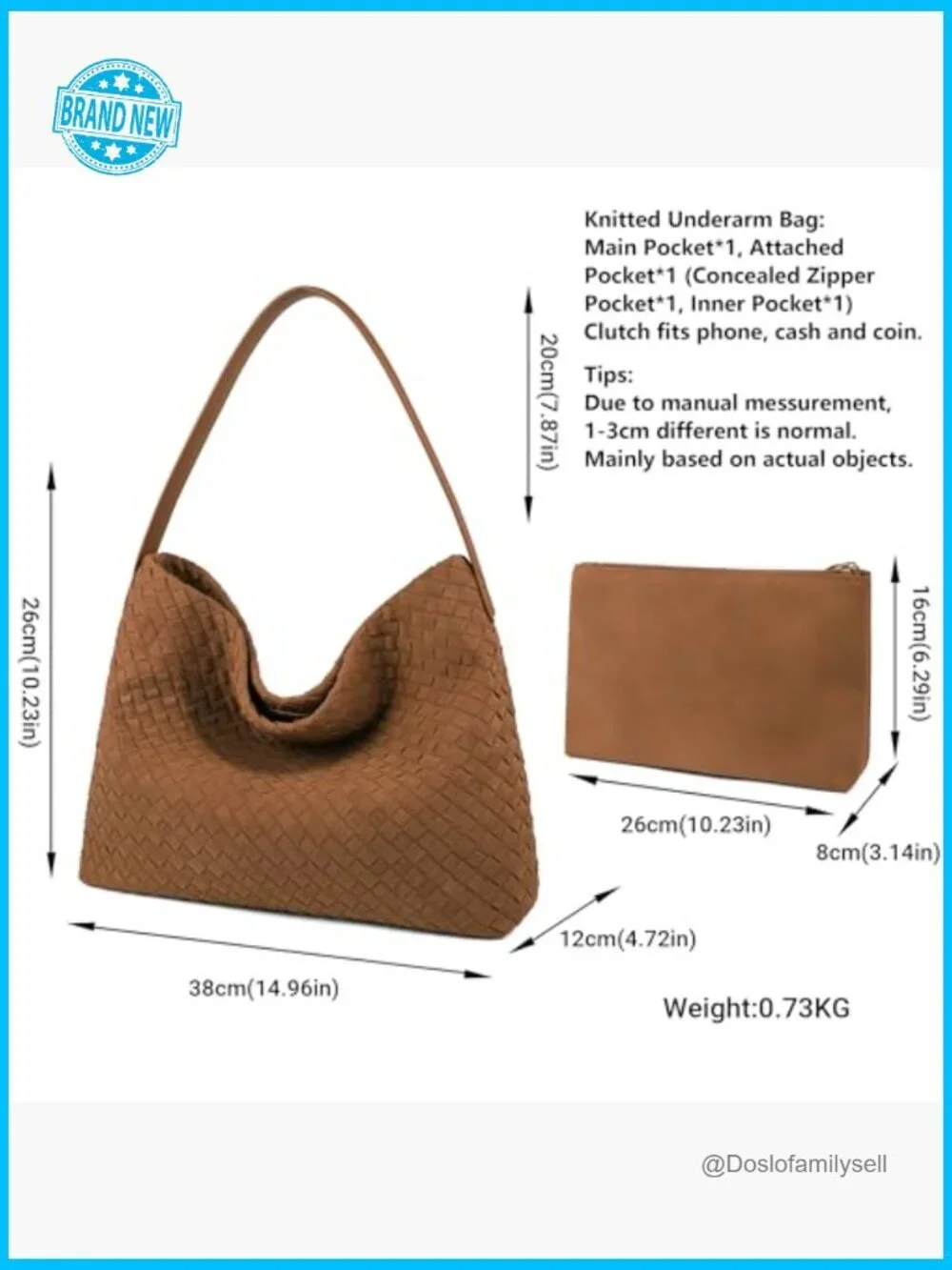 Vegan Leather Hobo Bag Top Handle Shoulder Tote Slouchy Travel Satchel
